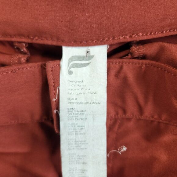 Fabletics Pants Mens 29x32 Red The Only Classic Performance Travel Office Golf - Picture 8 of 15